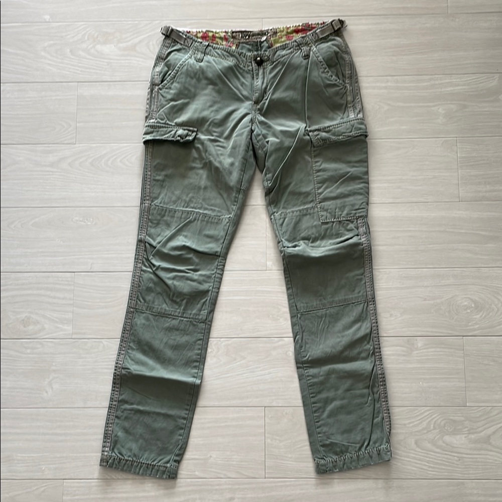 Da-Nang Green Cotton Cargo Pants